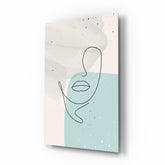 Abstract Shapes Glass Wall Art.